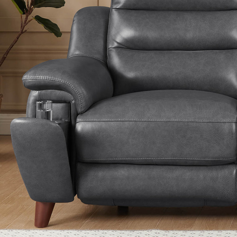 Fauteuil inclinable en cuir Raghid