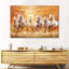 Sept chevaux qui courent, reproduction sur toile-560637669