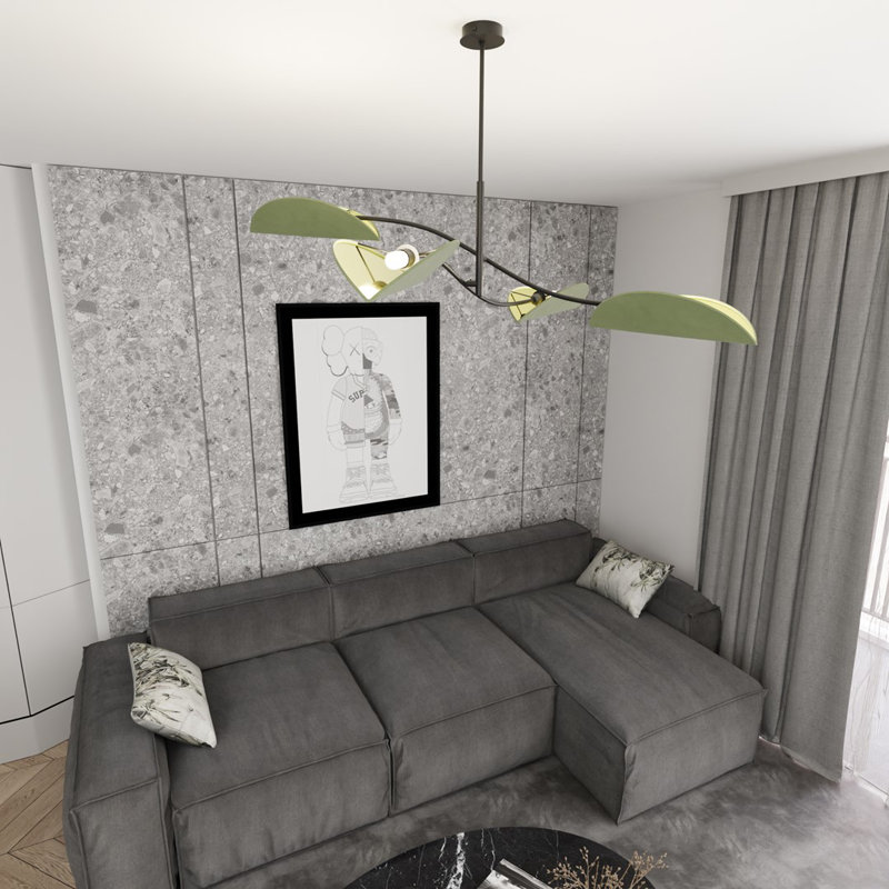 LOTUS BL, Green, 4, 59cm H x 105cm W x 105cm D
