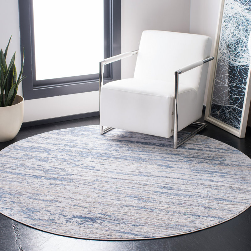 Granada Machine Woven Abstract Area Rug, Round 11'