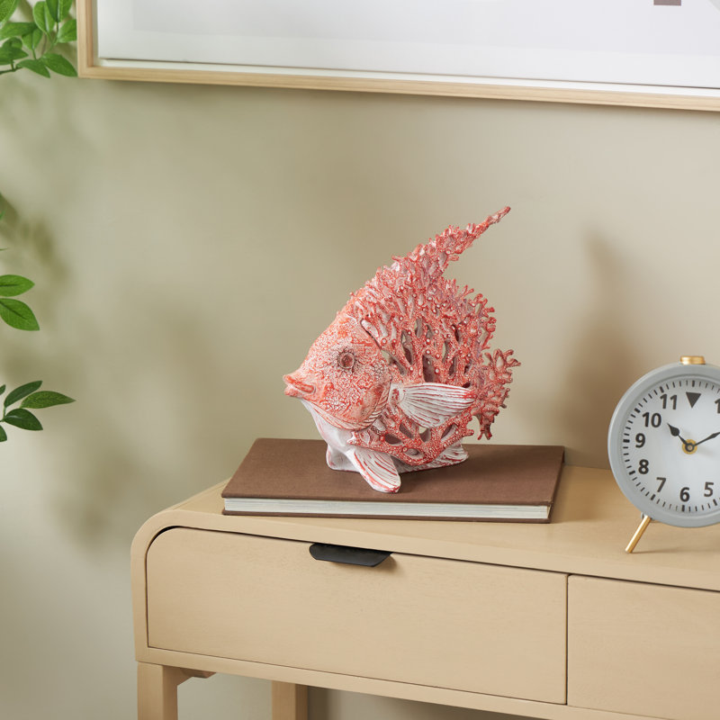 Sculpture de poisson Cole et Gray, Rouge