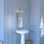 Luminaire de salle de bain industriel en nickel satiné à 2 lumières de 14,75 pouces de large Akini, abat-jour en verre transparent, à intensité variable, compatible avec DEL, applique murale au-dessus du miroir-472048088