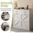 White Tilt Out Trash Cabinet with 2 drawer , Quick Installation and Deodorising Function