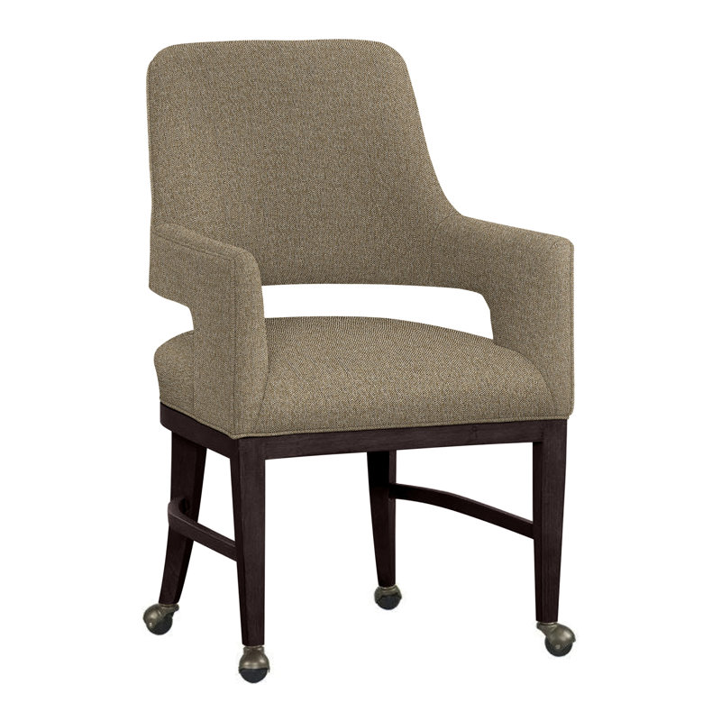 Chaise avec accoudoirs Josie, Espresso, Noisette 9508