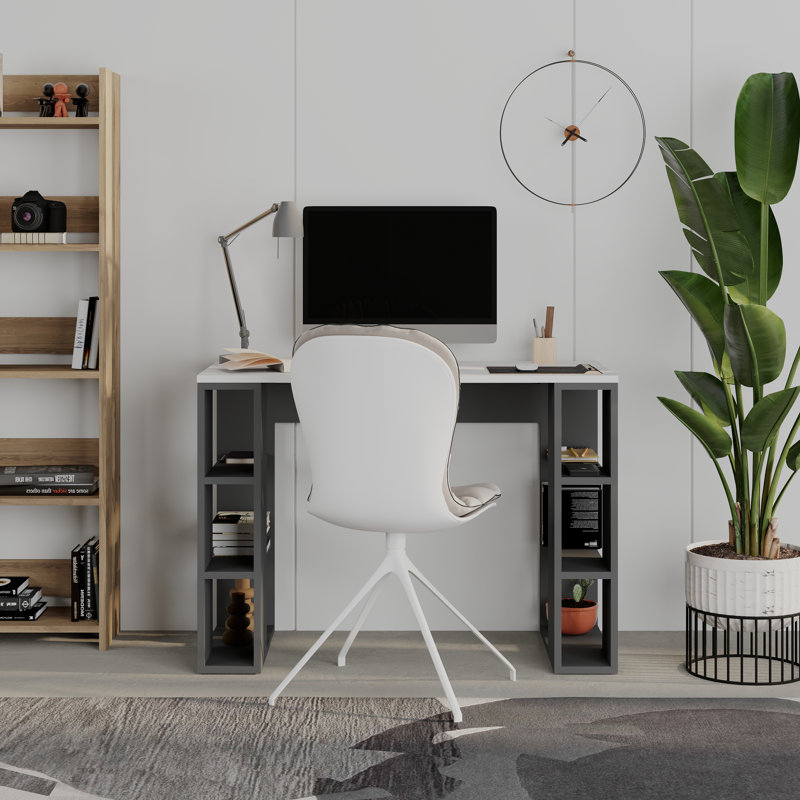 Standing Desk, White, White/Anthracite