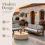 Canapé d'extérieur en bois massif pour patio-1526796244