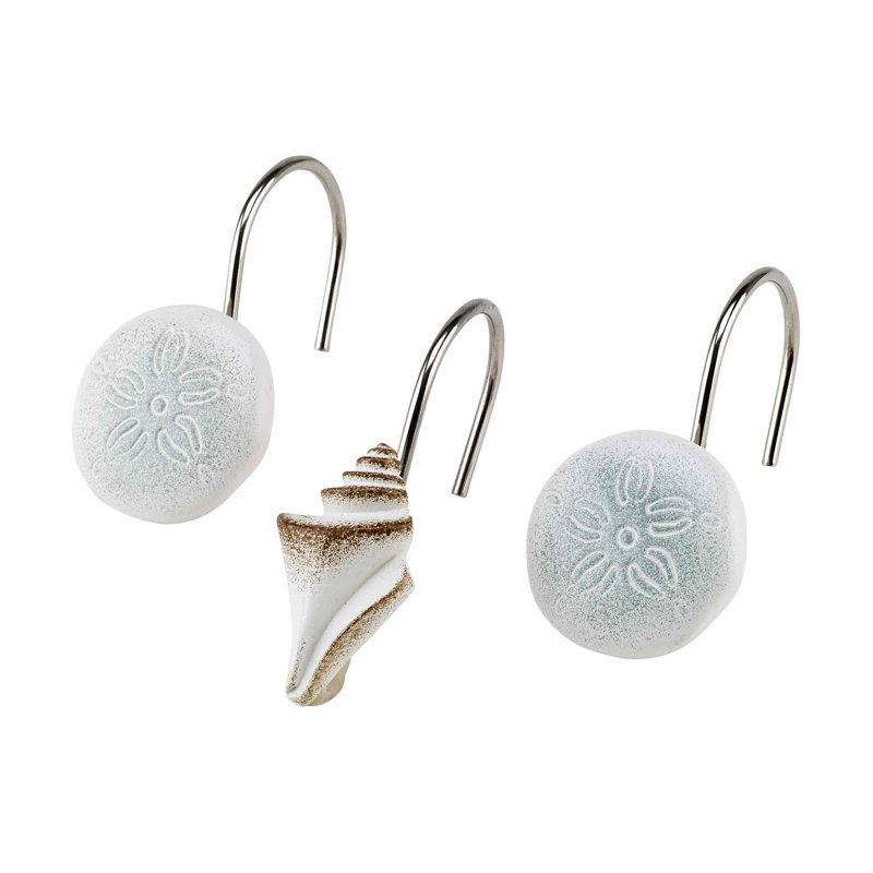 Ensemble de rideau de douche et crochet Highland Dunes Atiim