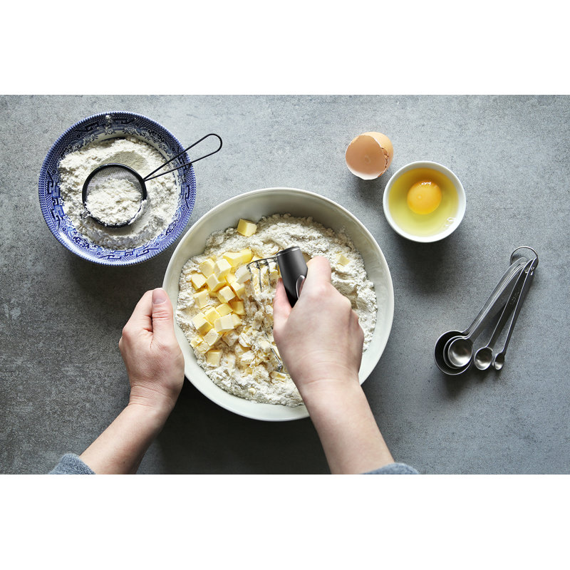 Coupe-pâtisserie Deiss Pro - Mélangeur à pâtisserie et coupe-pâte en acier inoxydable avec poignée antidérapante