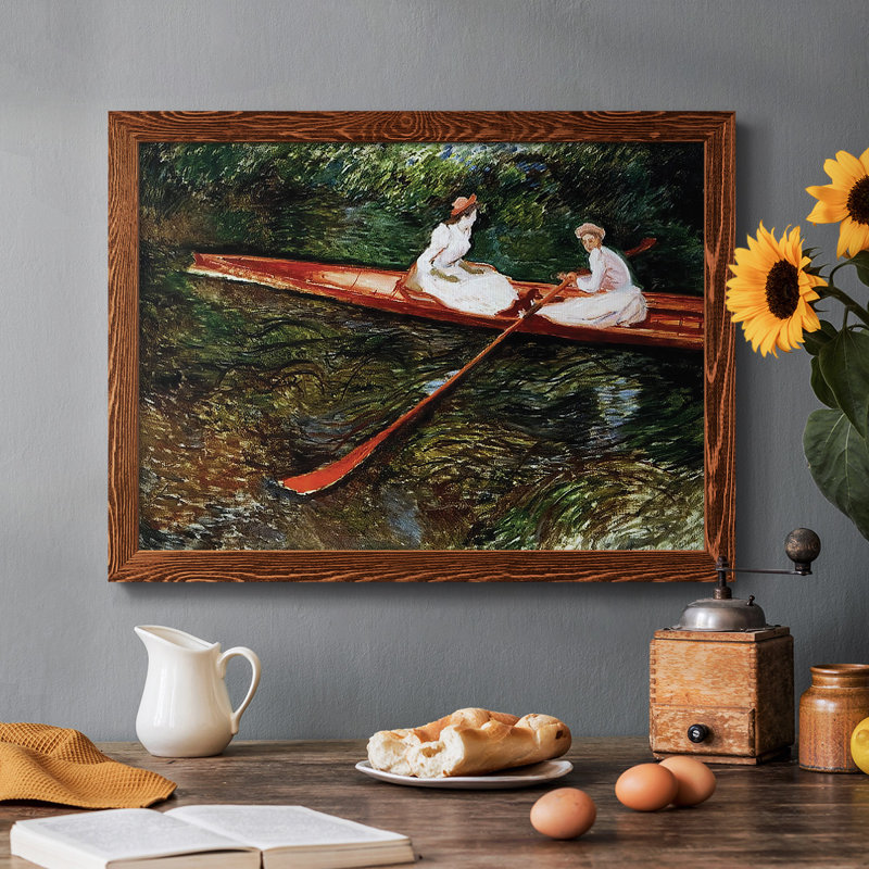 The Pink Skiff, 1890, reproduction d'art sur toile, Érable, H 18 po x l 26 po x P 1,5 po