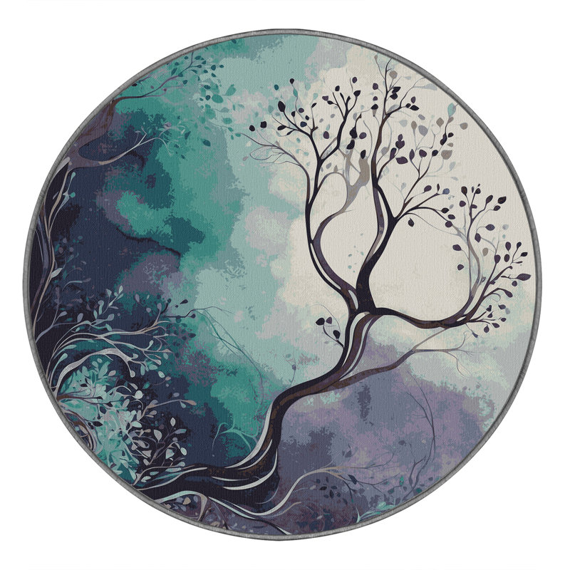 Serene Sapling Rug, Round 3'