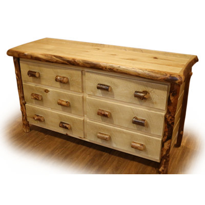 Sanon Solid Wood 62'' W 6 - Drawer Dresser