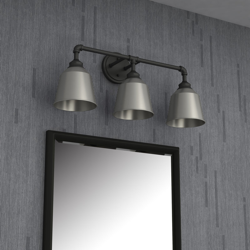 Colquitt 3 - Light Vanity Light, Burning Gray, Painted Sliver
