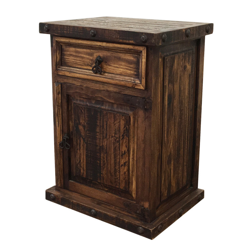 Fresno 24'' W Solid Wood Nightstand, Right