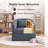 360-Degree Swivel Upholstered Armchair with Accent Pillow-367928025