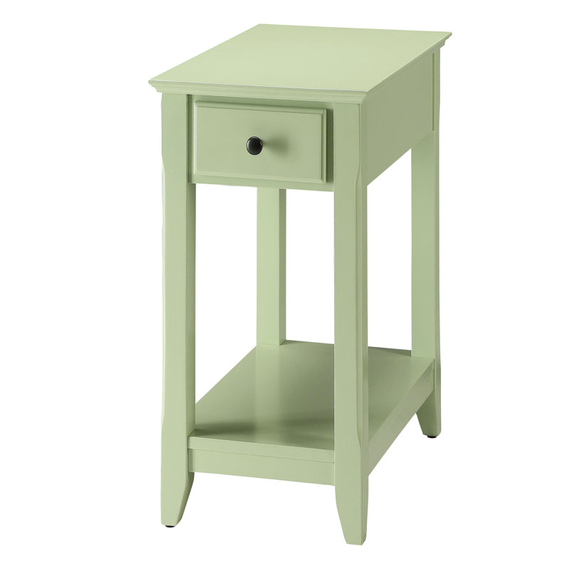 Table d'appoint compacte avec tablette et tiroir pour les petits espaces