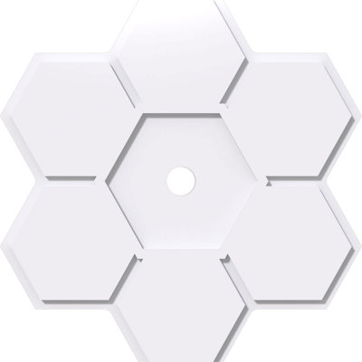 Médaillon de plafond contemporain en PVC de qualité architecturale Daisy