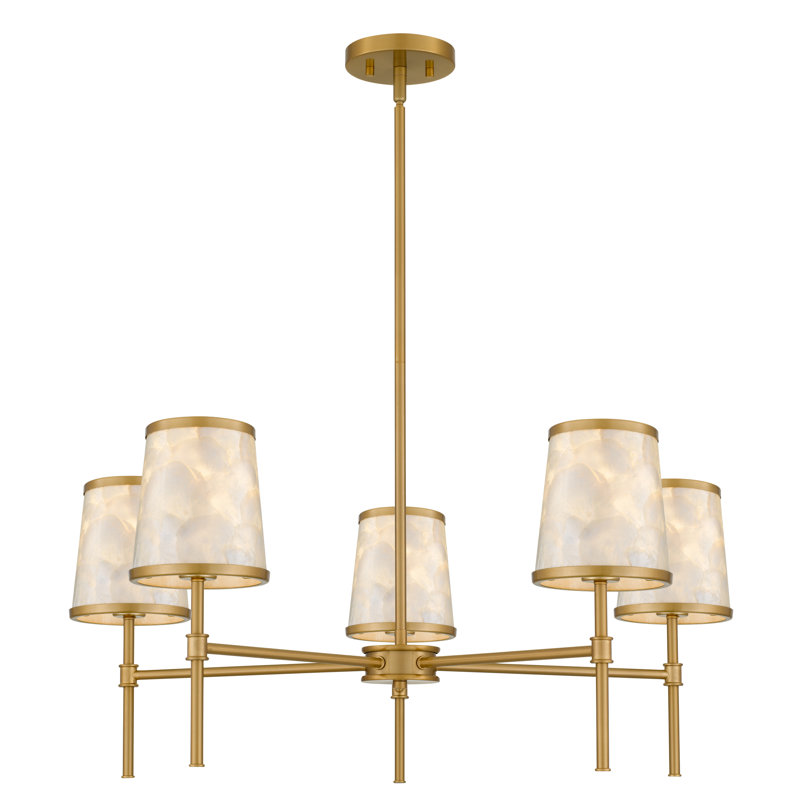 Windley 5-Light Brushed Gold Chandelier