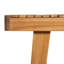 Table de salle à manger d'extérieur 69 po en bois d'acacia avec plateau à lattes, capacité de poids de 300 lb-1715151261