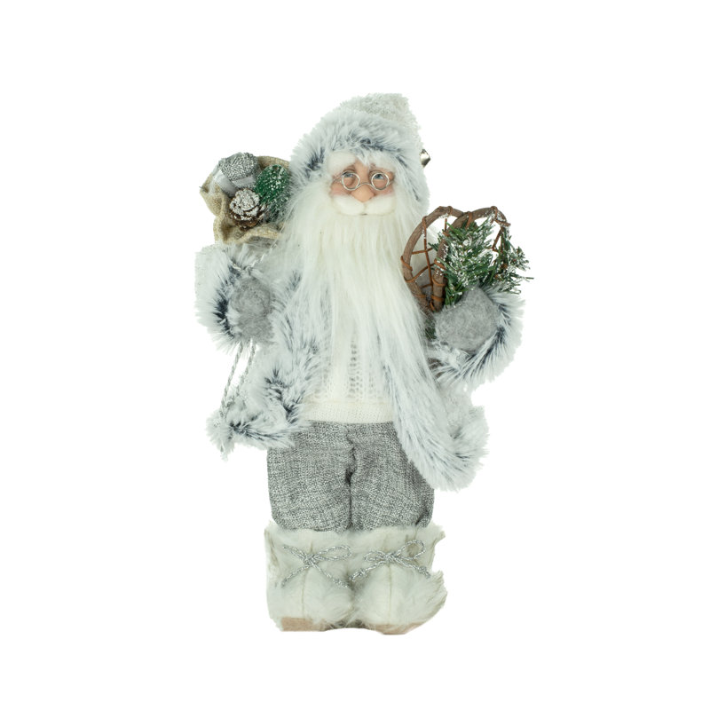 Raquettes en tissu père noël avec