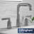 Karran 2-Handle Three Hole Widespread Bathroom Faucet with Matching Pop-up Drain-102098621