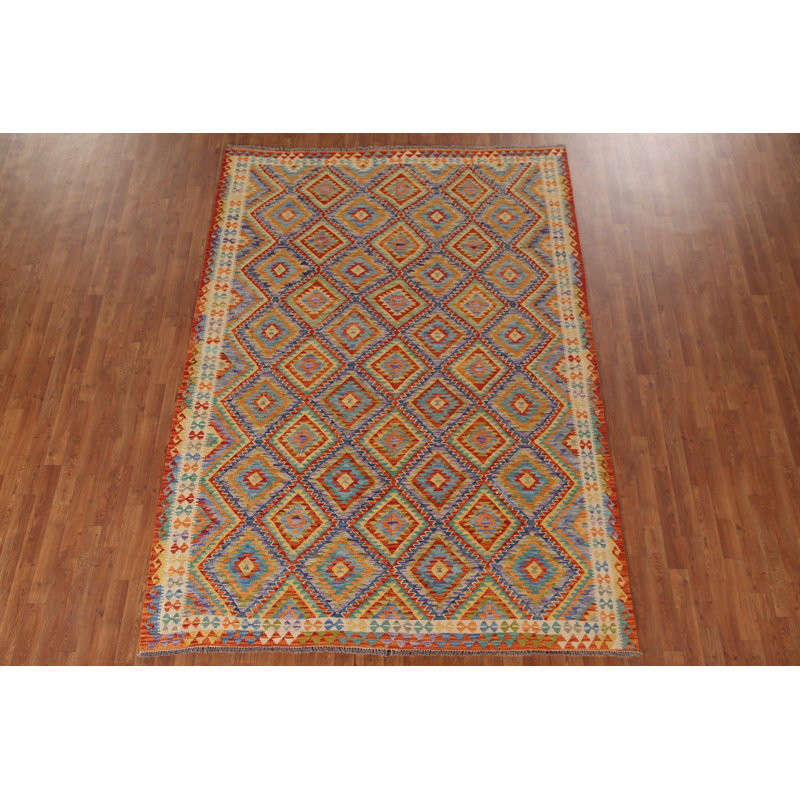 Tapis géométrique Kilim 7 x 7