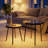 2-Pack Solar Powered Side Table Set with LED Light