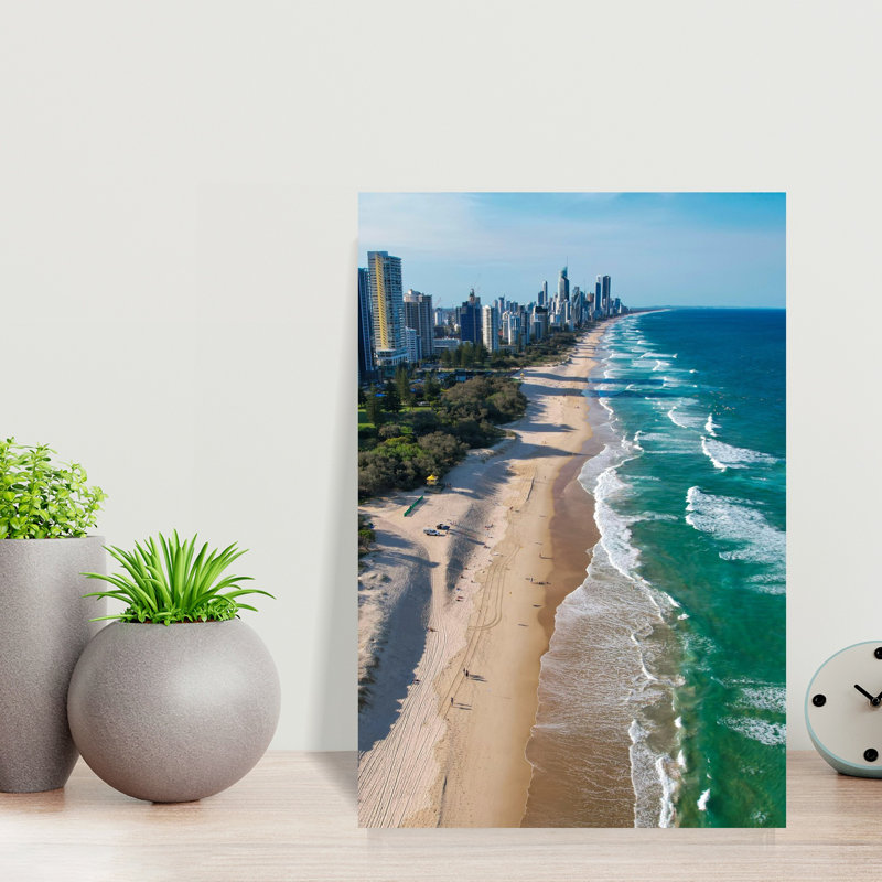Art mural contemporain Gold Coast, H 18 po x l 12 po