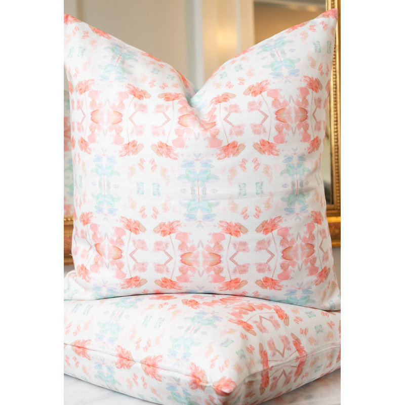 The Fields Strawberry Square Pillow Cover & Insert, 22"H x 22"W