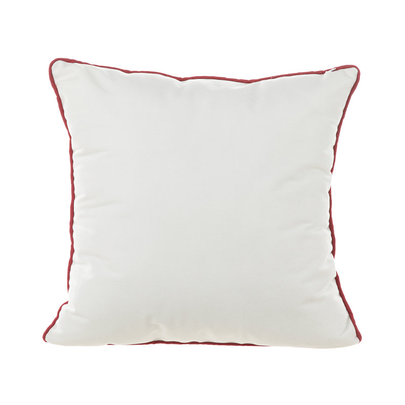 Festive Red and White Knitted Gnome Throw Pillow