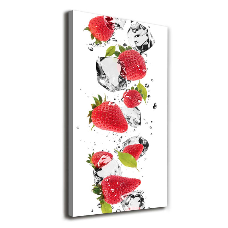 Strawberries - Wrapped Canvas Print