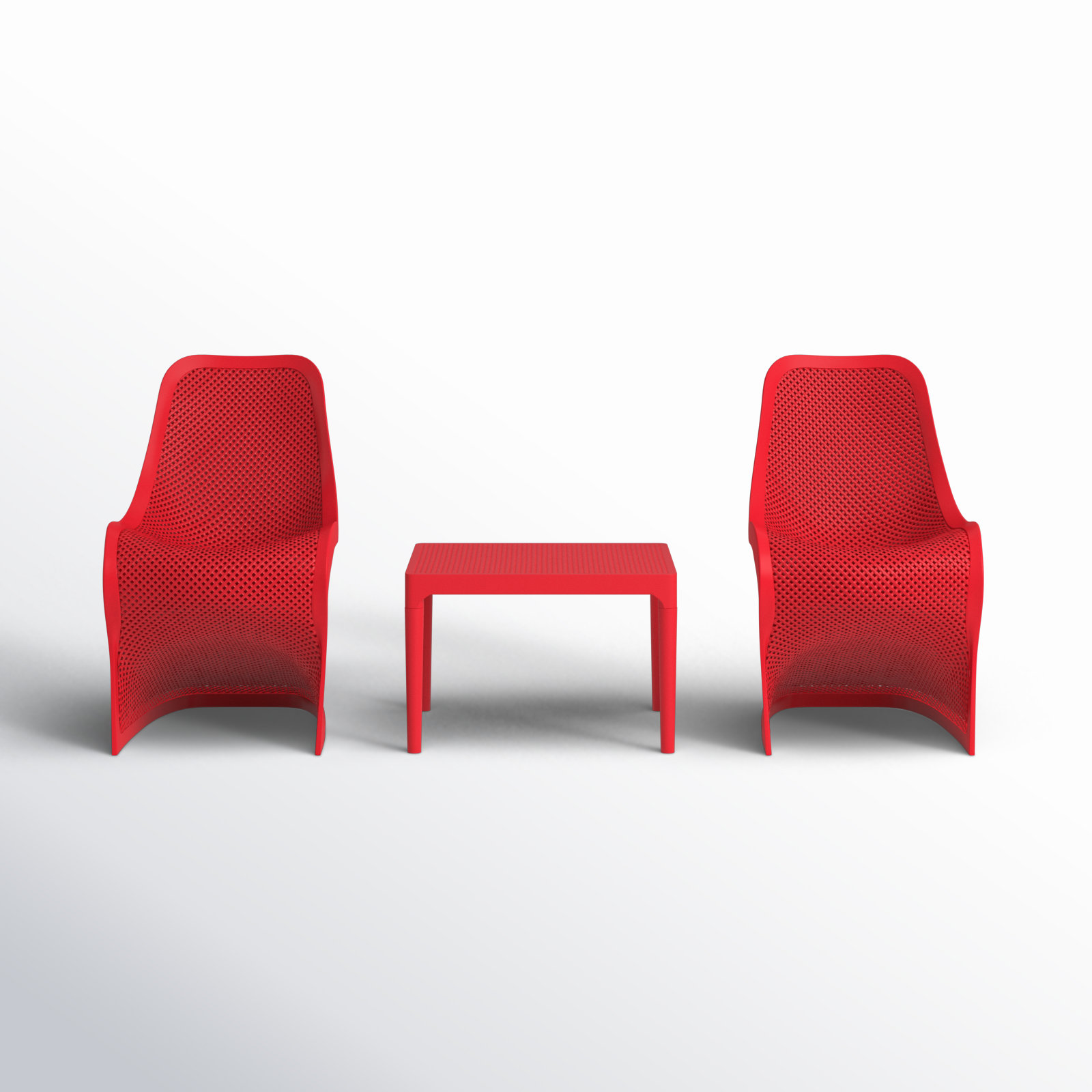 Nassau 2-Person Patio Seating Group, Red