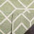 Rodgers Hand Woven Flat Weave Wool/Cotton Geometric Rug in Sage/Ivory-207335133