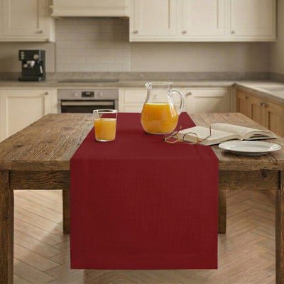 Chemin de table en faux lin