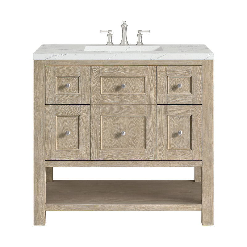Breckenridge 36'' W Single Vanity, Ethereal Noctis, Whitewashed Oak, 8" Widespread