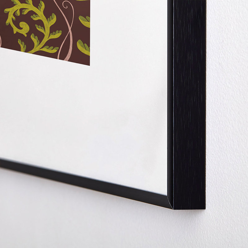 Reproduction d'art encadrée Pimlada, Encadrement métallique noir, Blanc, H 24 po x l 18 po x P 0,88 po