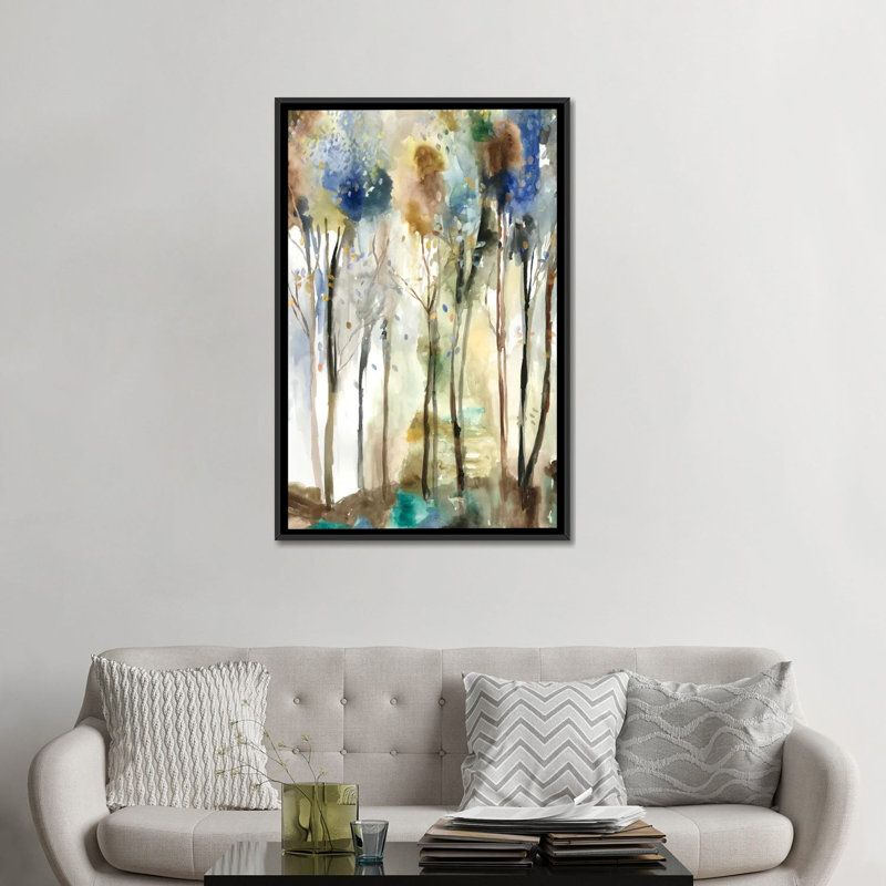 «Debout grand I» par Allison Pearce - impression sur toile tendue, H 26 po x l 18 po x P 1,5 po, Toile avec cadre noir