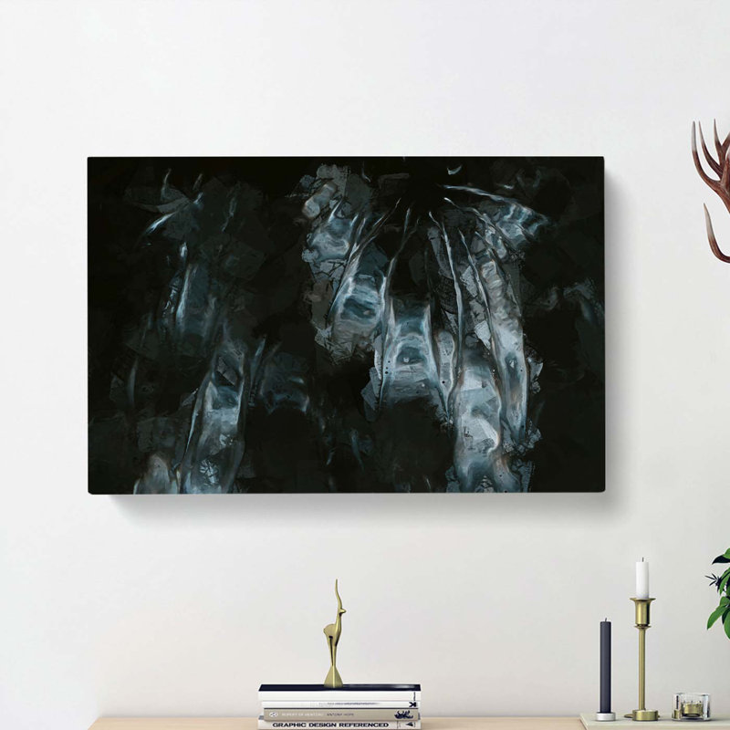 Night Visions In Abstract - Wrapped Canvas Painting, 35cm H x 50cm W x 3cm D