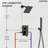 Pressure-Balanced Shower System with 6" Rain Shower Head, Handheld Spray and Rough-In Valve-106893501
