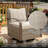 8-Piece Outdoor Conversation Set, PE Wicker Outdoor Modular Sectional Sofa for Backyard, Poolside, Garden, Patio-150092882