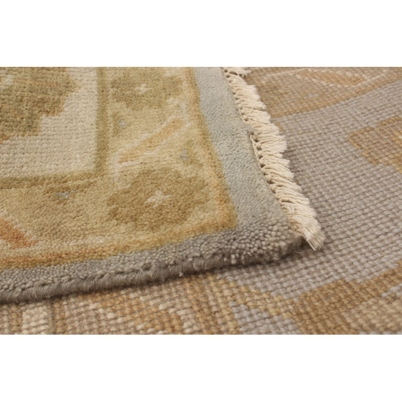 Tapis de bois one-of-kind-noué la 2010 one kargahi brun/crème/bleu ciel 8 pi 2 po x 10 pi zone de laine 2 po Inglesbatch