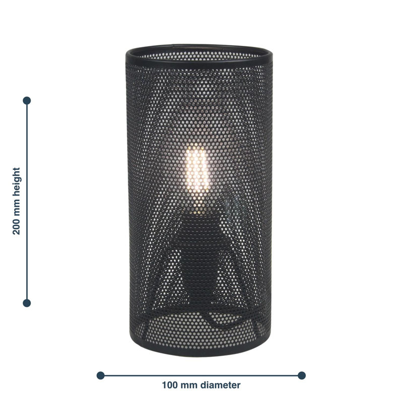 Omro Metal Table Lamp, Black