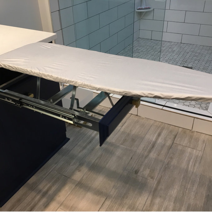 Rev-A-Shelf Pullout Foldaway Ironing Board for Vanity Cabinet Drawers