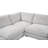 Ludwig 5-piece Upholstered Fabric Sectional Sofa