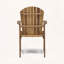 Ensemble de 2 chaises de salle à manger en bois d'acacia Adirondack-838052126