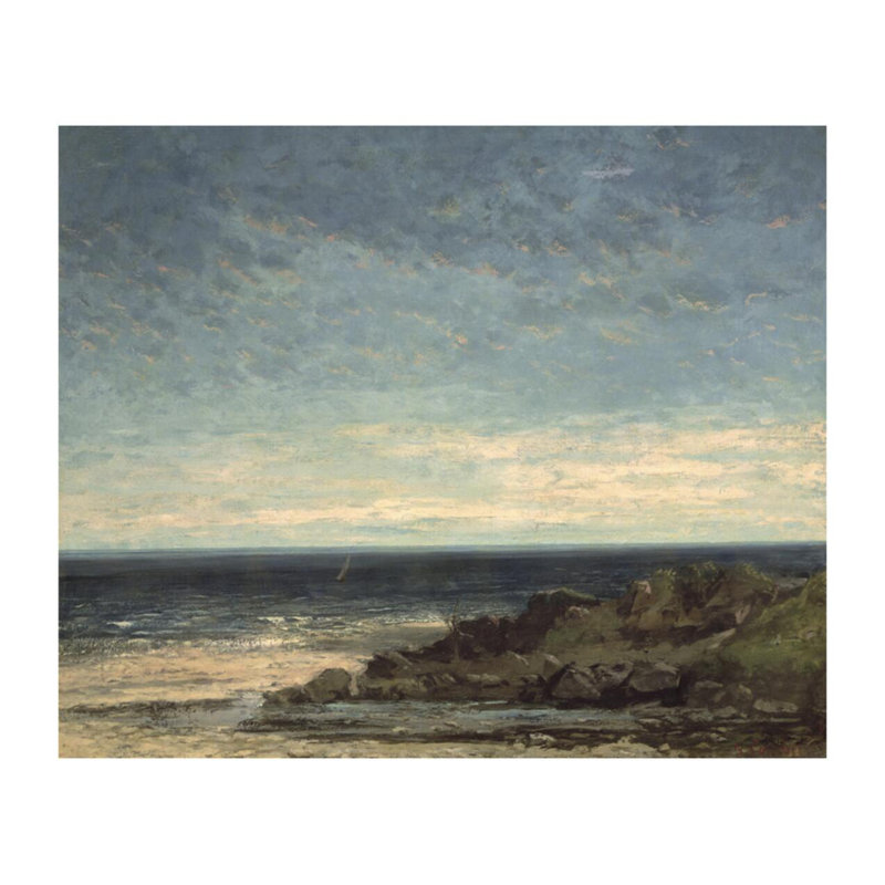 Impression sur toile The SeaGustave Courbet, H 22 po x l 28 po