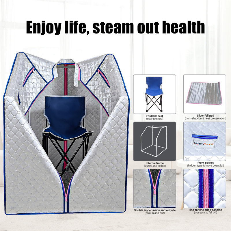 Sauna portable Sojourner pour la maison, Argent argent
