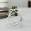 Sculpture boule blanche en métal-21304500