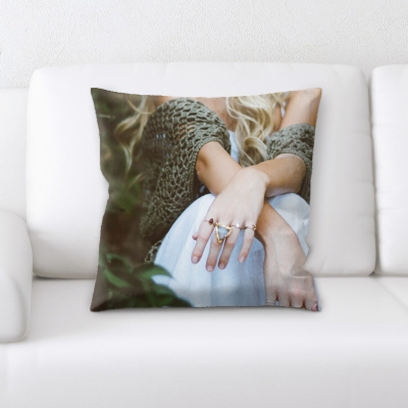 Woman Throw Pillow