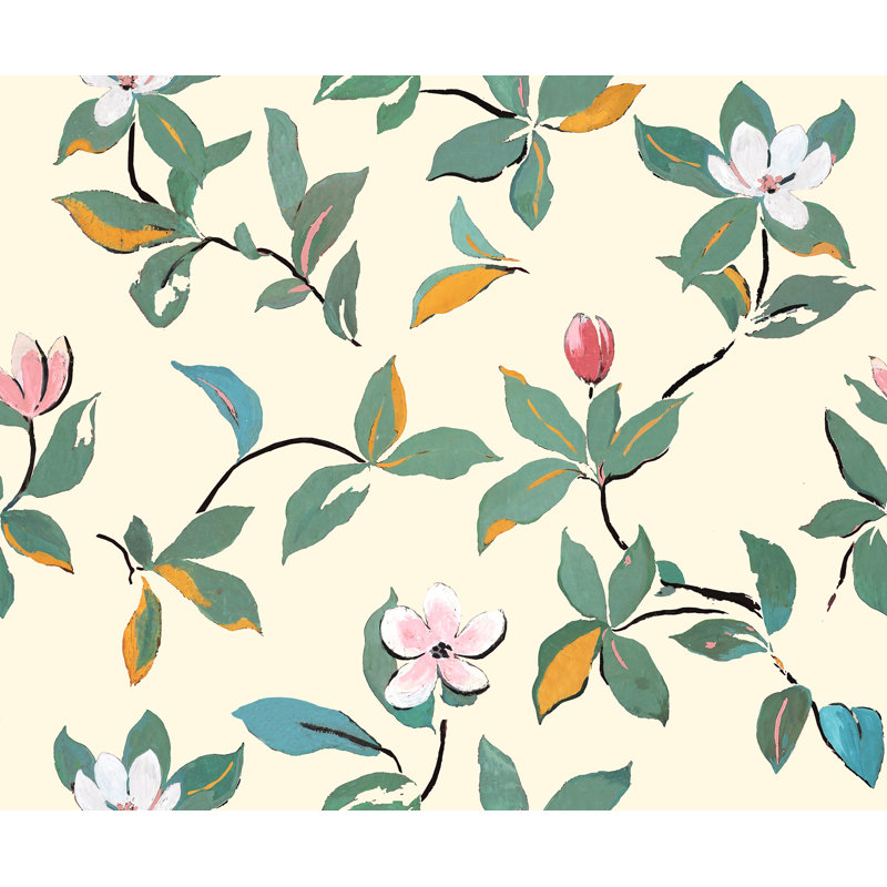 Paule Marrot Floral Wallpaper Double Roll, Cream