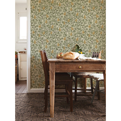 Leto Pear 33' L x 20.9" W Wallpaper Roll
